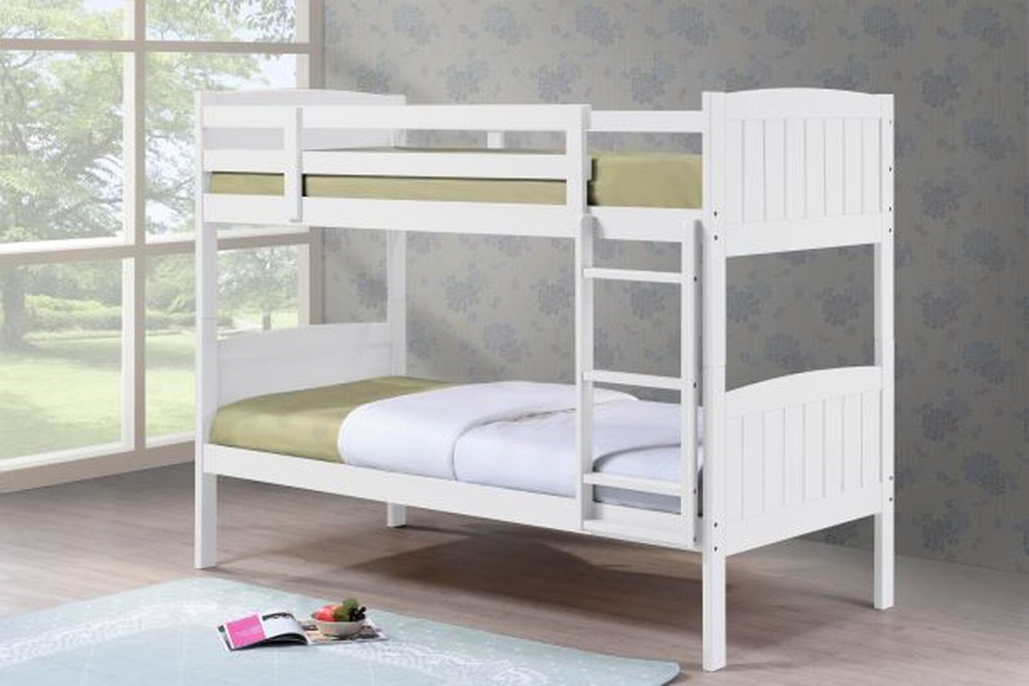 casssie 3ft bunk bed white