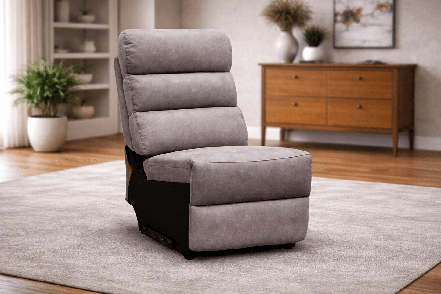 Urban Modular - Brown-Grey - Fabric Armless Element