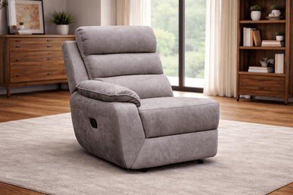 Urban Modular - Brown-Grey - Fabric LHF Power Recliner