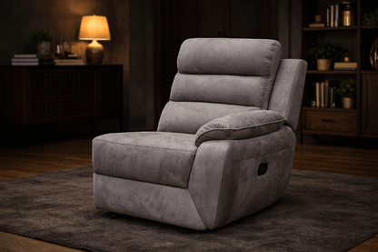 Urban Modular - Brown-Grey - Fabric RHF Power Recliner