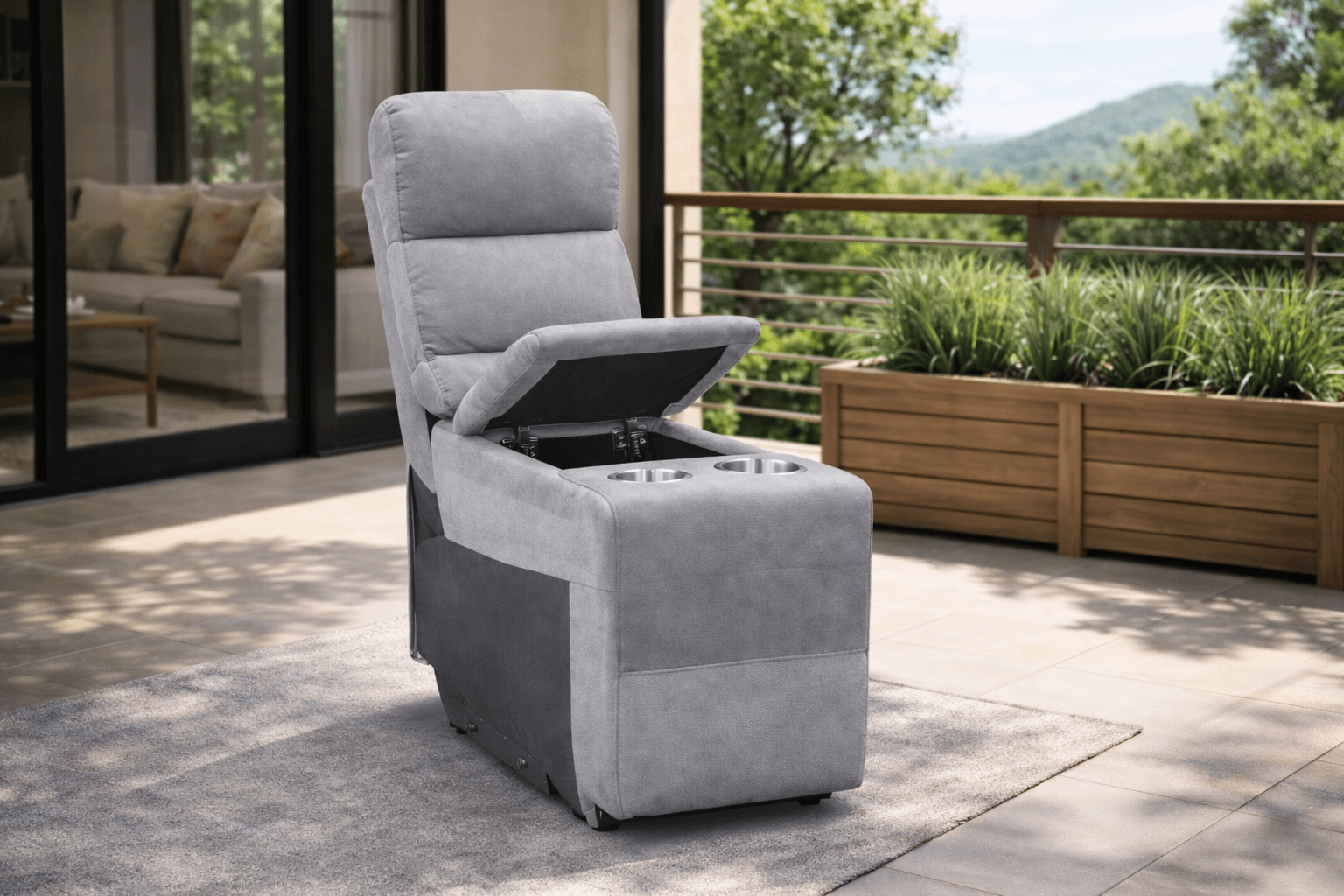 Urban Modular - Gray-Charcoal - Fabric Console