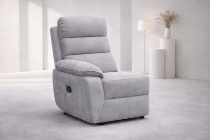 Urban Modular - Gray-Charcoal - Fabric LHF Power Recliner
