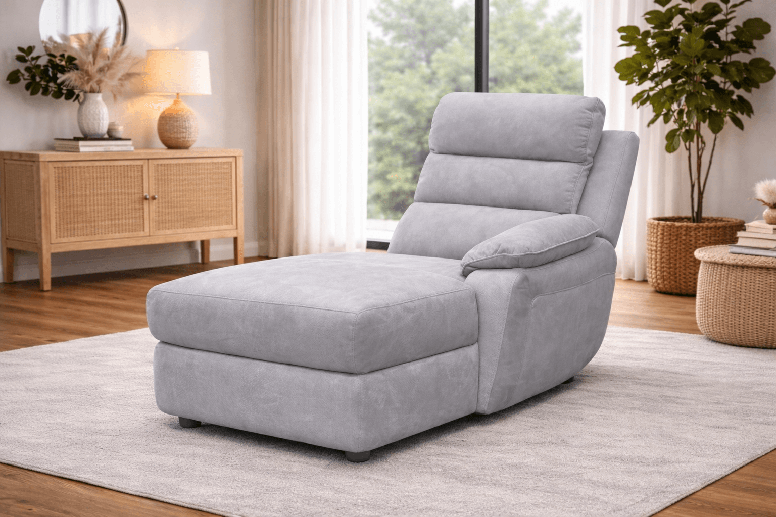 Urban Modular - Gray-Charcoal - Fabric RHF Chaise