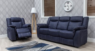 Ontario 2 Seater Fabric Denim Sofa
