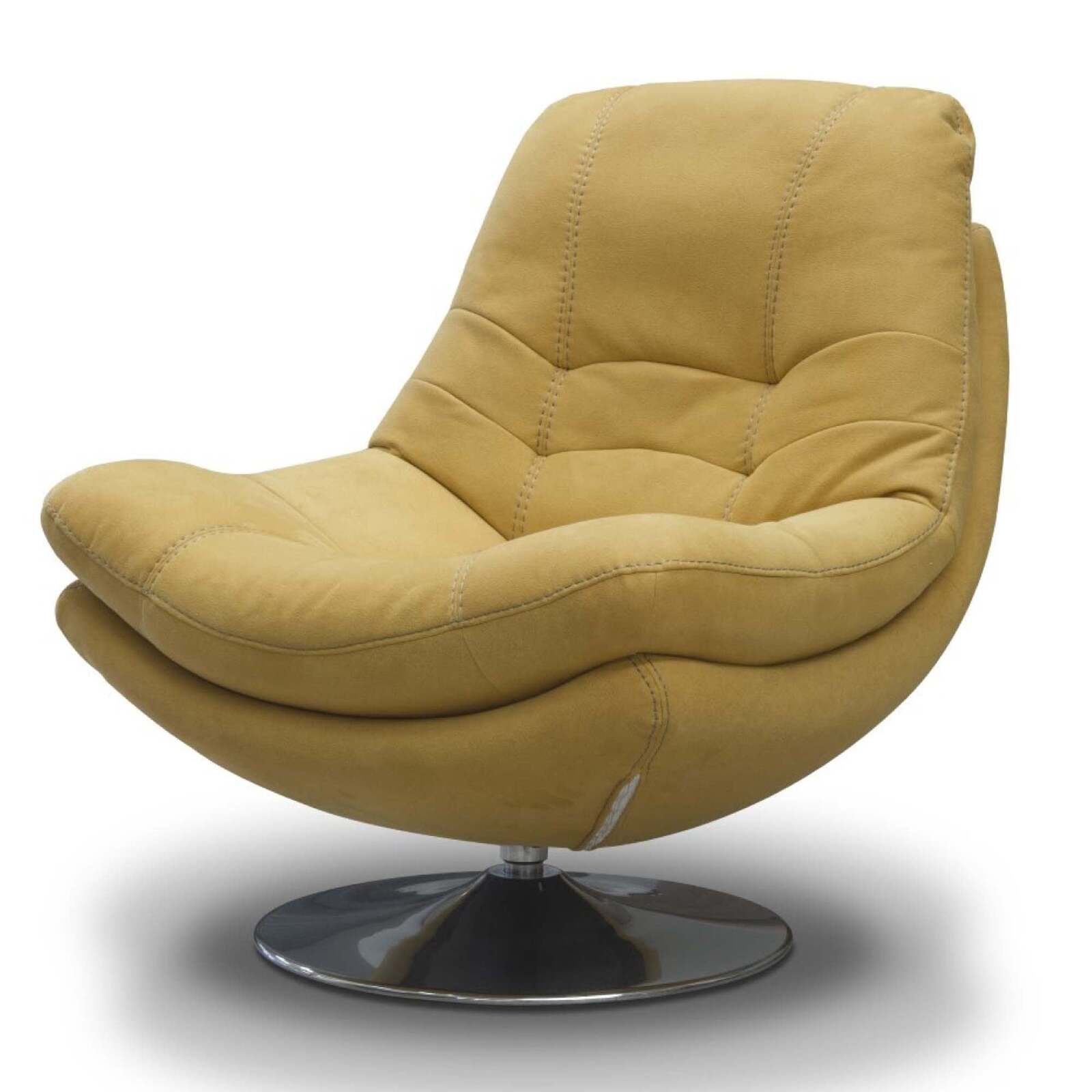 axis fabric yellow swivel chair