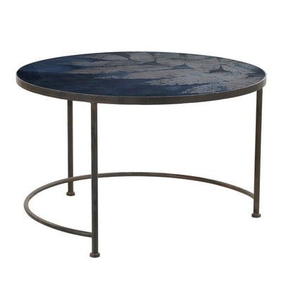 leaf glass coffee table