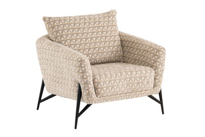 Hilton Armchair - Light Grey Parquet