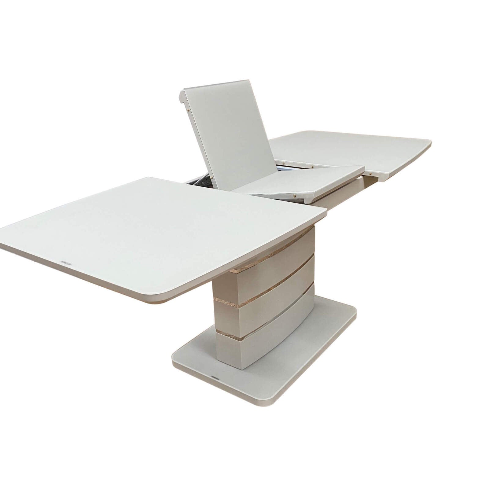 modena light grey extending dining table