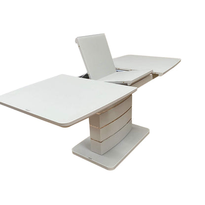 modena light grey extending dining table