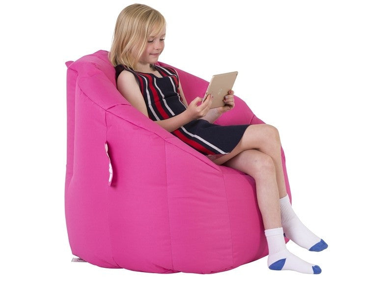snug milano pink kids bean bag armchair