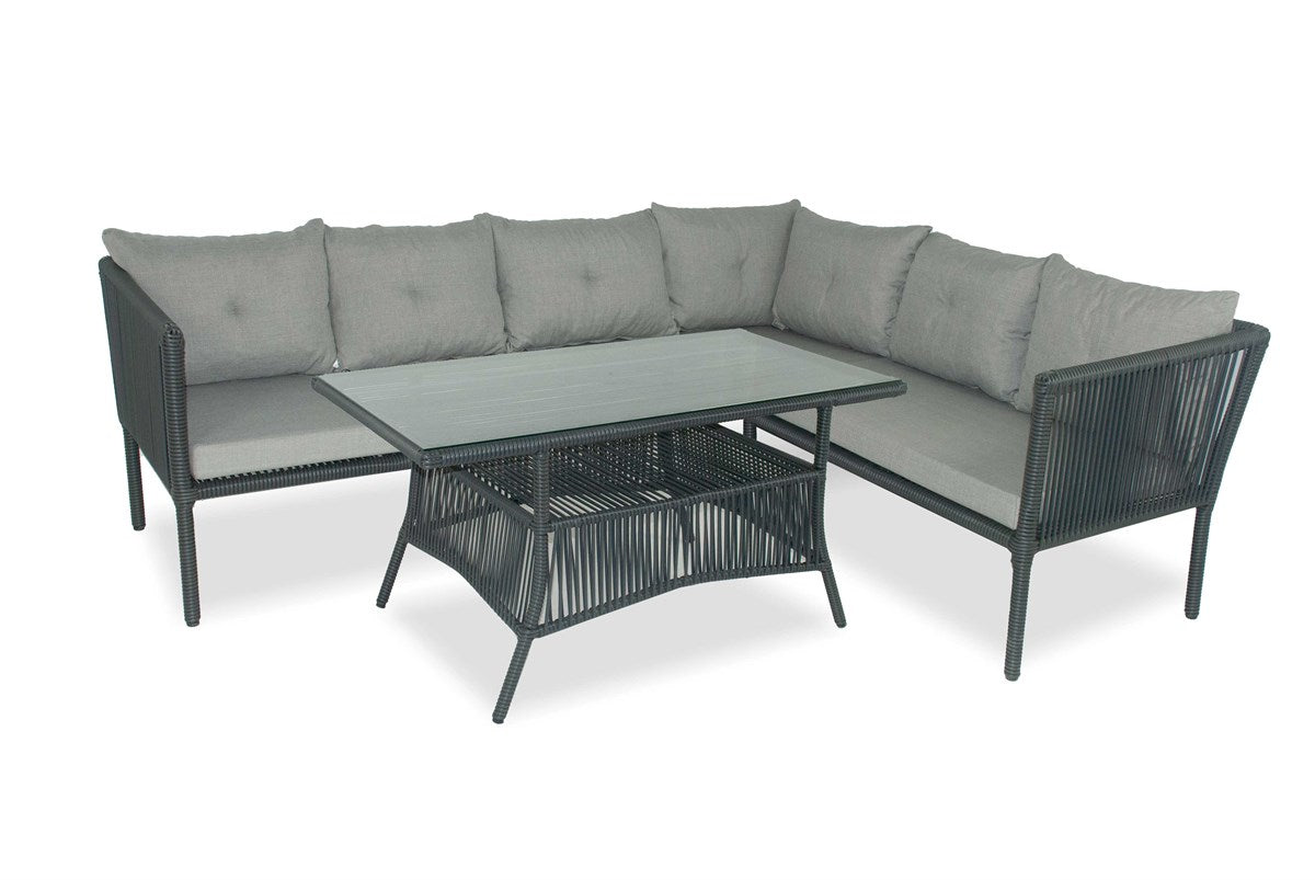 shangai rattan corner garden furniture set