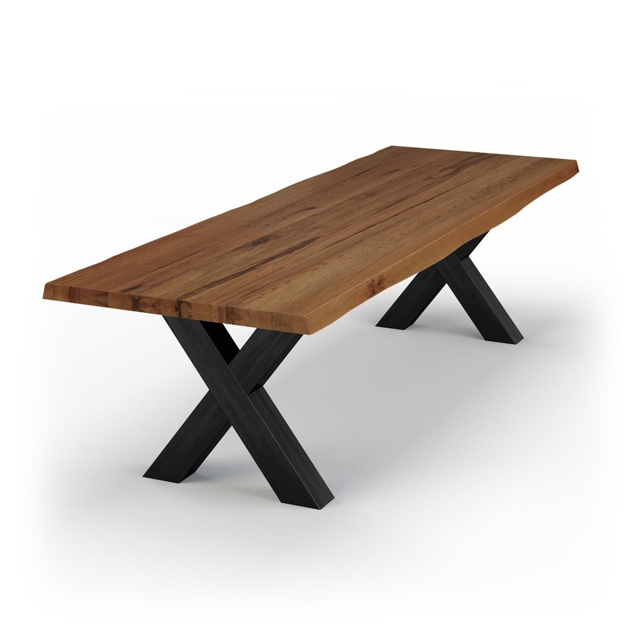 memphis bodhal rustic oak dining table