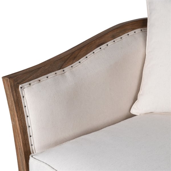 Cream Loose Cushion 2 Seater Sofa