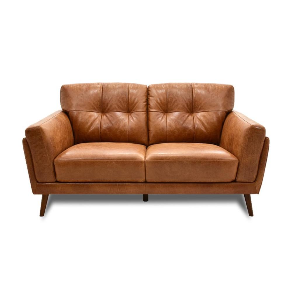 JAVA 2 SEATER LEATHER SOFA