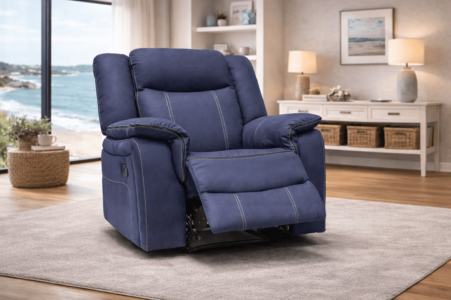 Brooklyn Denim - Fabric Recliner Chair