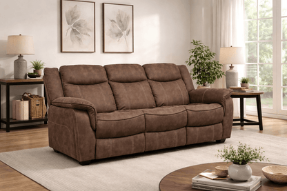 Brooklyn Hazel - Fabric 3 Seater