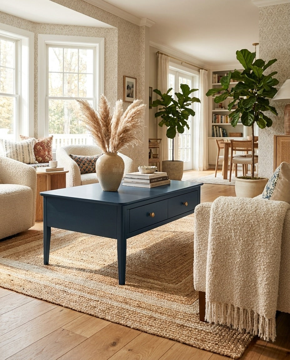 Harro Coffee Table (Dark Blue)